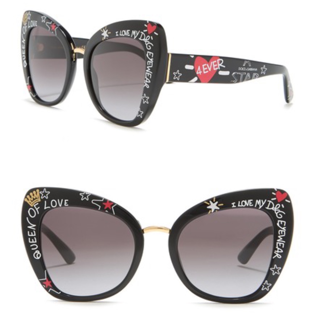 Hot! Dolce & Gabbana Script Sunglasses